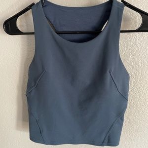 lululemon blue Invigorate training top